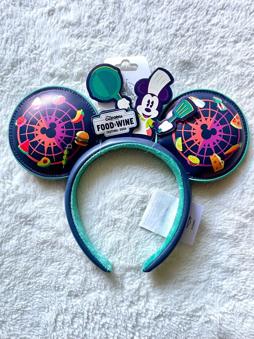 Disney Parks DCA Food & Wine Festival 2026 Mickey Ears Headband